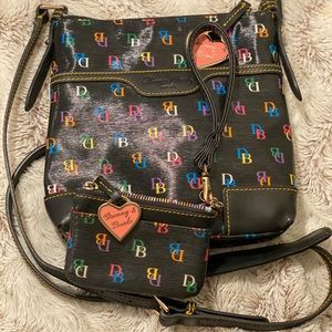 Dooney & Bourke Black & Multi Crossbody w/ Wallet